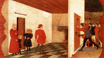 Paolo Uccello Werke - Wunder der entweihten Hostie Szene 2 Frührenaissance Paolo Uccello
